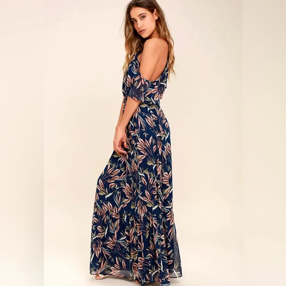 Lulu’s Trip to Paradise Floral Print Maxi Dress - Picture 2 of 8